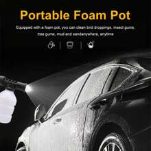 Wireless Pressure Washing Machine Gun, Portable High-Pressure Washer Gun-Powerful Cleaning Tool, 3.0 Ah Rechargeable Battery, 16.5 Ft Water Hose, High Pressure Washer Gun, High Efficiency Water Spray-Durable, Corrosion Resistant, Used In Cars, Fences, Floors, Patios Tools