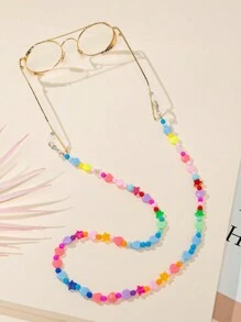 1 chiếc kính mắt trang trí hình trái tim màu kẹo thời trang dành cho nữ Phụ kiện kính mắt cho nữ - Nhiều màu - Xem 3