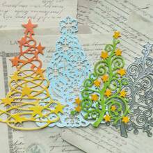 1 件圣诞树金属切割模具，新品模切，压花模板，用于 DIY 工艺剪贴簿用品，模板模具，相册装饰纸模切，用于制作卡片，DIY 工艺装饰 - 銀色 - 查看 7