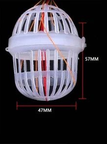 1入組水怪籠爆炸釣魚套裝，包括魚餌籠、魚鉤和線，適用於海釣竿和伊勢尼魚鉤