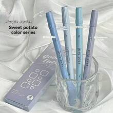 4 cái New gradient Dual Head Highlighter Pen Set Ins Giá trị thẩm mỹ cao Bút đánh dấu màu nổi bật, Ledger Bút đặc biệt - Nhiều màu - Xem 15