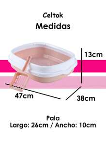 CT1897 1 Piezas Arenero Para Gato Con Pala - Rosa - Ver 4