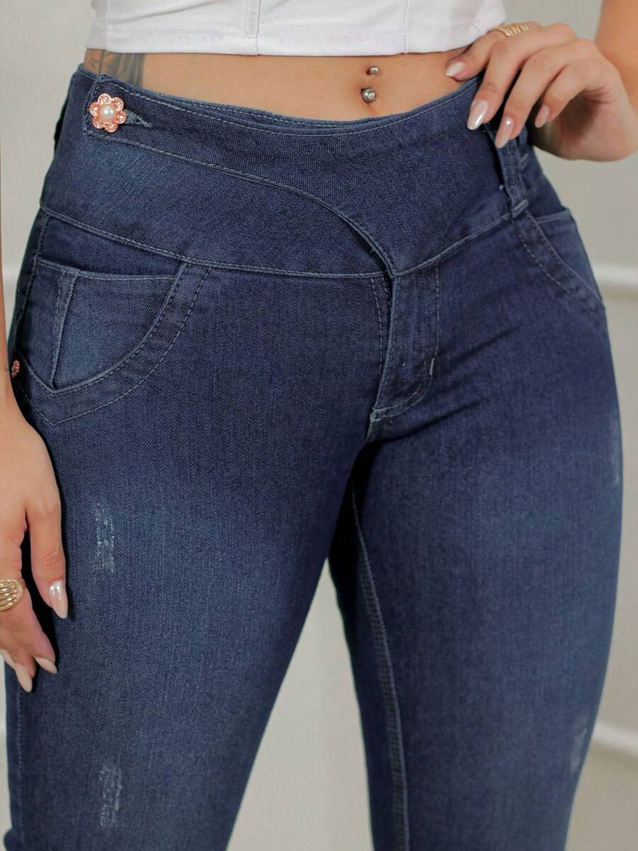 Women Jeans - Blue - View 1