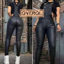 Women Denim Overalls & Jumpsuits - Black - View 1