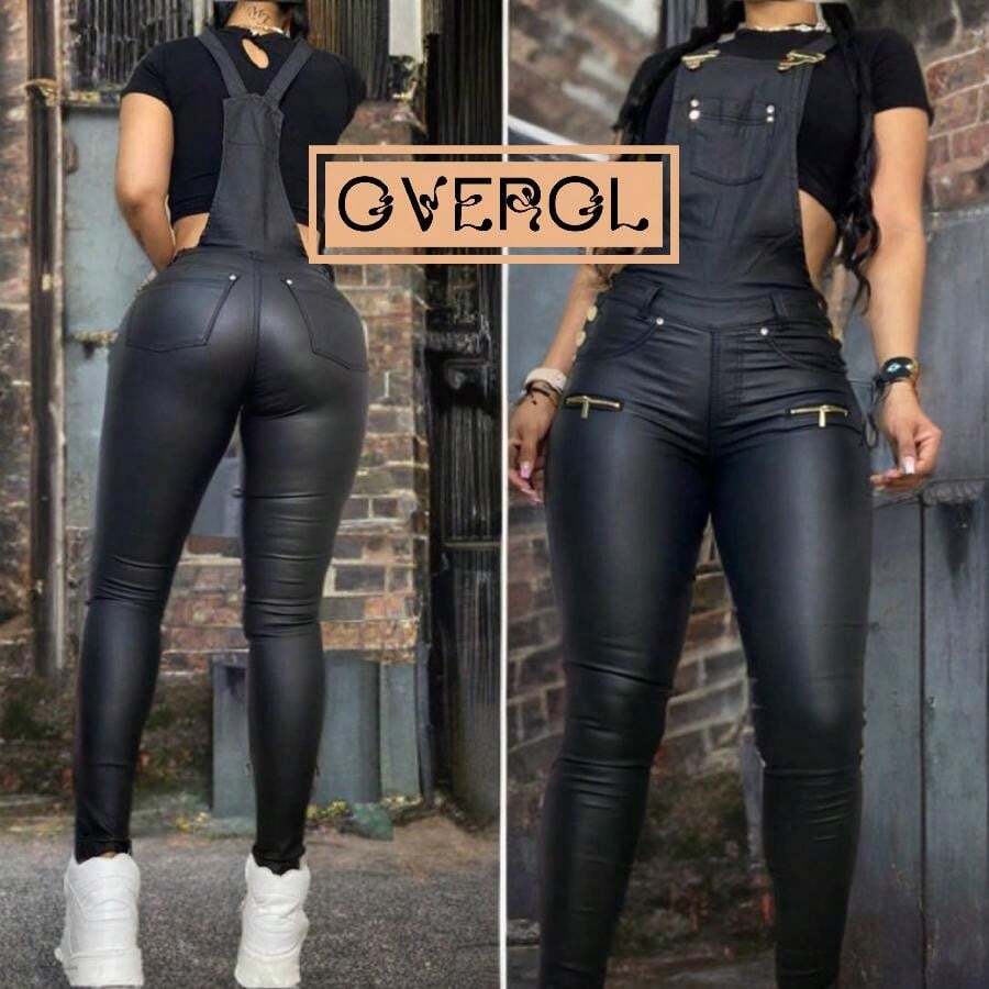 Women Denim Overalls & Jumpsuits - Black - View 1