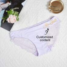 Personalized Gift, Bride Panties, Custom Edging, Wedding Lingerie Bridal Gift, Bachelorette Party Personalized Gift, Honeymoon Christmas Gift, Custom Lace Panties, Personalized Lace Lingerie, Custom Print Lace Panties, Personalized Women Underwear, Custom Lace Lingerie, Custom Lace Panties With Name, Custom Lace Lingerie Gift, Personalized Lace Thong Sequine Adorable,Contracted,Funny,Cute Custom,Personalized,Unique,Customized Underwear,Thongs Ideal Gifts For Him,Ideal Gifts For Her Friends,Girlfriend
