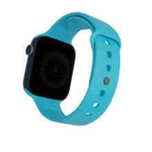Daniel Pulseira de Silicone Para Smartwatch ios IP Watch 49mm 45mm 44mm 42mm 41mm 40mm 38mm - Azul - Visão 3