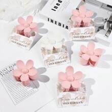 6/8入組表姐提議禮物花朵表姐髮夾，搭配花卡大號髮夾新娘送禮給表姐單身派對小禮物 - 彩色 - 查看 7