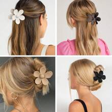 6/8入組表姐提議禮物花朵表姐髮夾，搭配花卡大號髮夾新娘送禮給表姐單身派對小禮物 - 彩色 - 查看 8