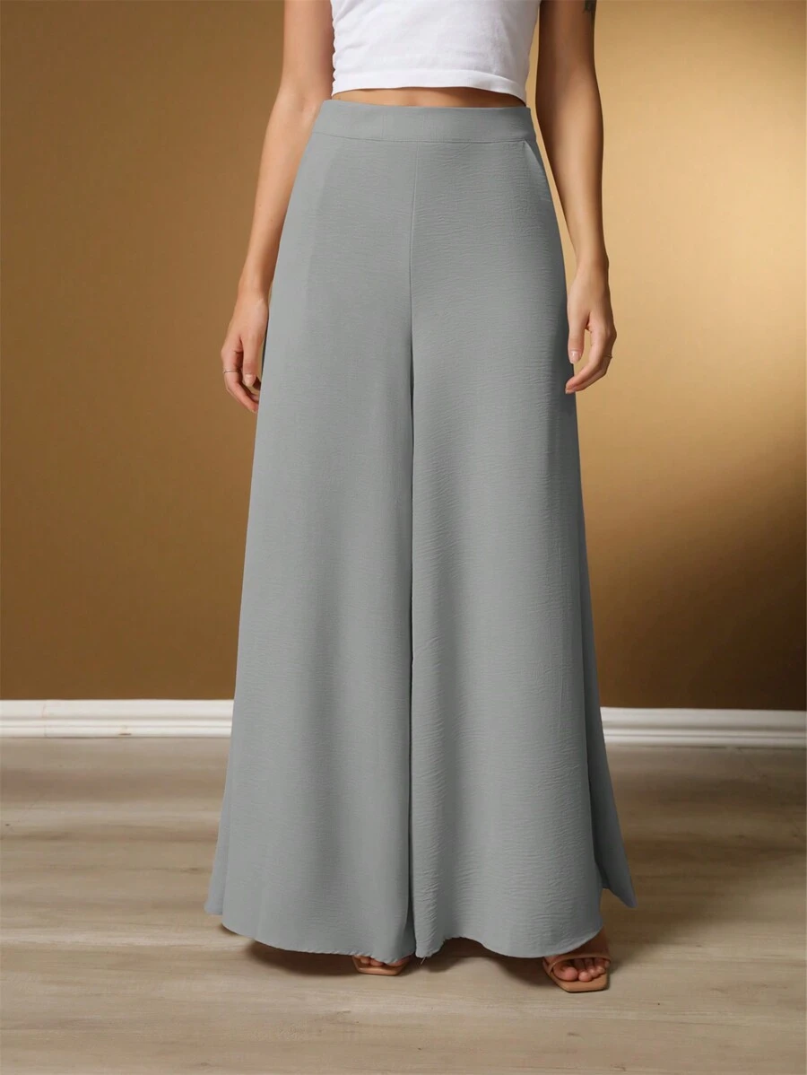 Women Pants - Light Grey - View 1