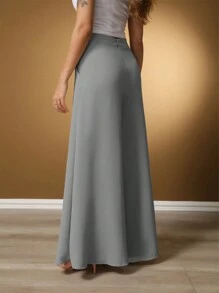 Women Pants - Light Grey - View 2