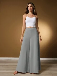 Women Pants - Light Grey - View 3