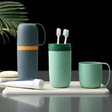 1 个洗衣粉和织物柔顺剂液体储存瓶，浴室洗发水可再填充瓶，浴室配件储存，浴室储存罐 - 彩色 - 查看 2