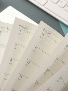 1 pezzo Pianificatore in inglese per il 2025 (penna non inclusa)