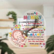 Presenter till kvinnor med nybliven mamma, akrylskyltdekoration för blivande mamma, presentidéer till förstagångsmamma, bästa presenten till nybliven mamma efter förlossningen, presenter till nybliven graviditet för mors dag, presenter till könsavslöjande - 1 st - Visa 4