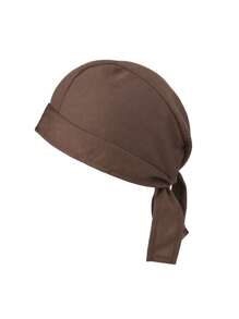 1pc Unisex Solid Color Pirate Hat Breathable Bandana Hat Headwrap Sweat Wicking Doo Rag Cooling Dew Rags Chemo Cap Hair Accessories - Multicolor - View 7