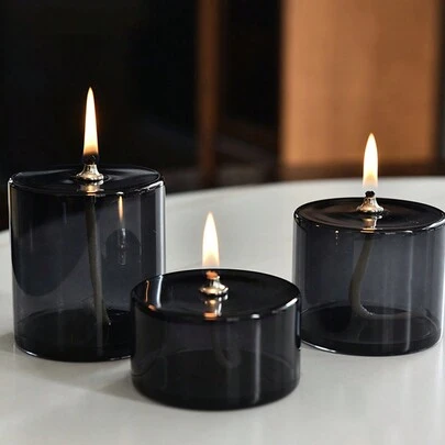 1 chiếc đèn dầu trang trí hình trụ thủy tinh, đèn dầu trong suốt, đồ trang trí bàn ăn, tiệc cưới, quà tặng tốt nhất, đồ trang trí nhà cửa, đồ trang trí phòng