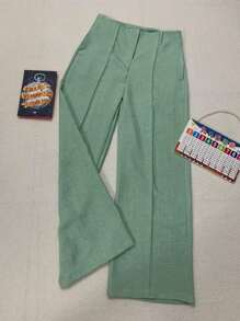 Women Pants - 綠色 - 查看 1