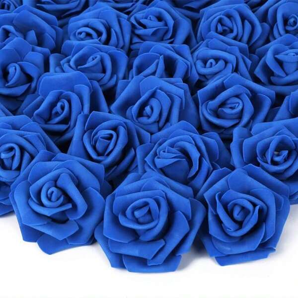 10 piezas de Flores de espuma artificial de 7 cm de diámetro para decoración de fiesta DIY