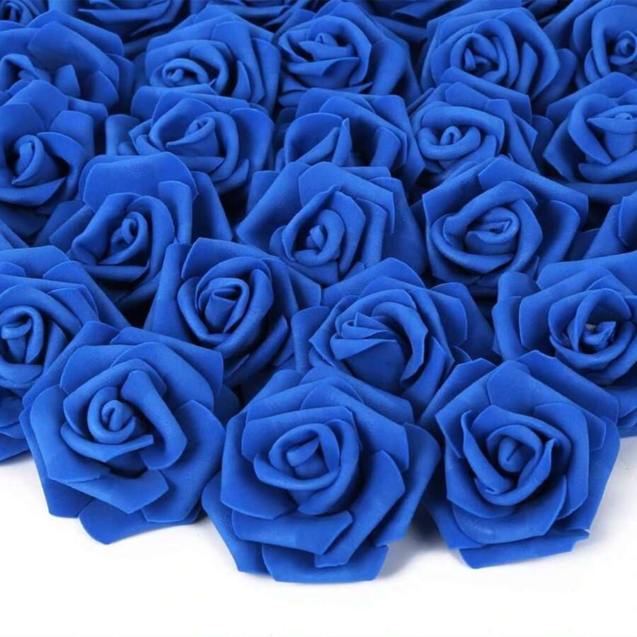 10 piezas de Flores de espuma artificial de 7 cm de diámetro para decoración de fiesta DIY