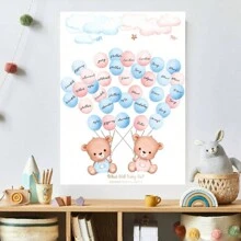 性别揭晓投票棋盘游戏（1 件装）带有粉色和蓝色贴纸 - 性别揭晓派对和 BB 派对的理想补充，保证让所有人享受乐趣！ - 彩色 - 查看 2