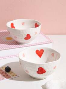 1pc Ceramic Plate, Solid Color, Personalized, Household, Dinner Plate, Japanese-Style Breakfast Plate, Kitchenware Christmas Gift - Multicolor - View 7