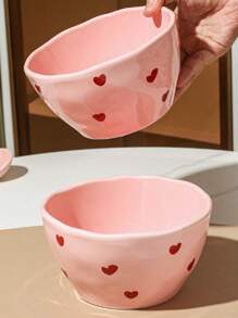 1pc Ceramic Plate, Solid Color, Personalized, Household, Dinner Plate, Japanese-Style Breakfast Plate, Kitchenware Christmas Gift - Multicolor - View 8