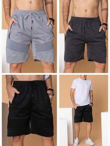 Men Shorts - 深灰色 - 查看 5