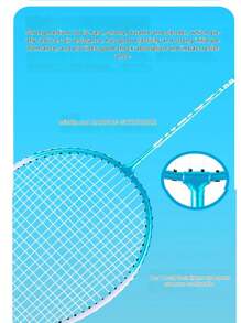 2pcs Durable Badminton Racquet For Beginners, Badminton Rackets Set (Product May Have Random English Letters, And The Carrying Bag May Have Some Scuffs Or Creases Due To Transportation, Which Is Normal) - Multicolor - View 4