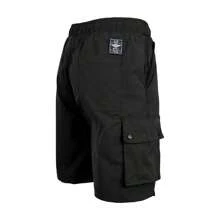 2-Pack Men's Moisture Wicking Performance Quick Dry Cargo Shorts - 黑色和淺藍色 - 查看 2