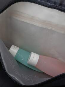 Túi du lịch gấp gọn, có thể mở rộng, chống thấm nước, bền chắc, dùng cho cuối tuần/qua đêm, túi tập gym, túi xách tay, ba lô đi học, màu xanh hồ. - Màu xanh nhạt - Xem 8