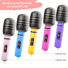 10pcs Colorful Inflatable Microphone -Dynamic Party Gift & Rockstar Themed Event Decoration -Random Colors,Christmas