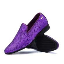 UUBARIS Mens Loafers Dress Shoes Slip On Driving Shoes Tuxedo Suit Shoes - 紫色 - 查看 1