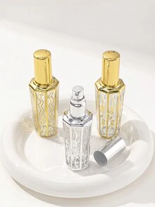 1入組/2入組15ml款式香水噴霧器樣品瓶，高級玻璃材質，金色或銀色，噴霧細膩，方便攜帶 - 彩色 - 查看 1