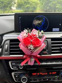 1 Set 3-Head Rose Series Car Air Freshener - one-size - View 3