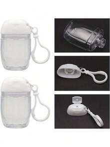 1 pieza, botella de loción de gancho transparente de 30 ml, recipientes de viaje, botellas de gancho portátiles con tapa abatible, recipientes de cosméticos recargables, tubos vacíos de champú y gel de ducha para artículos de tocador, botellas de viaje de líquido para champú y lavado corporal, contenedores apretables de botella de loción - Multicolor - Ver 7