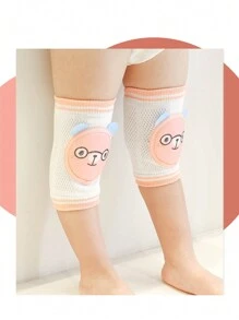 1對0-4歲嬰兒用網眼腿套，嬰兒爬行、行走用膝蓋和手肘護墊，避免受傷 - 彩色 - 查看 5