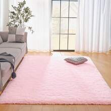 大尺寸矩形絨毯1入，柔軟，舒適並且防滑，適用於客廳/餐廳和臥室家居裝飾，窗台墊，派對和派對小禮品 - 多色 - 查看 6