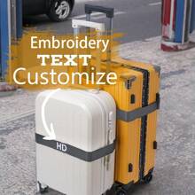 Correa de equipaje personalizada 180cm X 5cm: asegure su maleta con una correa de nombre personalizada bordada con su nombre o texto