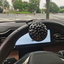 1pc Car Steering Wheel Booster Adjustable Steering Universal Booster Ball To Relieve Your Driving Pressure - Black - View 12