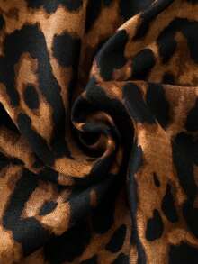 1pcLeopard Print Scarf Tassels Hijab For All Occasions Boho Women Wrap - Multicolor - View 3