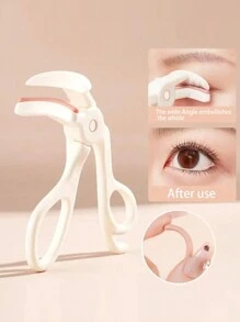 Novo modelador de cílios grande angular, leve e compacto, ideal para uso doméstico e externo. Refil para modelador de cílios, não belisca nem puxa os cílios, ferramenta de maquiagem, modelador de cílios de plástico, com dispositivos para curvar, perfeito para cílios grossos ou rígidos (rosa). O modelador de cílios é usado para curvar e levantar os cílios. Maquiagem, barato, penteadeira, quarto, acessórios de maquiagem, modelador de cílios, barato, lembrancinhas, ferramentas de maquiagem, itens baratos, presentes de Natal.