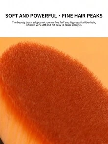 1入裝牙刷形底妝刷，黑色，雙用幹濕兩用，無痕刷，不吸水