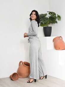 Women Two-Piece Outfits - Màu Xám nhạt - Xem 3