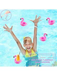 12 Packs Inflatable Pool Drink Holder Floating Roller Coaster Multi-Shape Swimming Cup Holder Water Float Bath Toys Perfect For Wedding Bachelorette Pool Parties - Multicolor - View 5