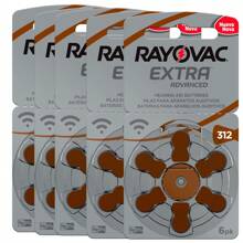 Pilha Auditiva 312 Rayovac Bateria Pr41 kit 30 unidades - 312 - Visão 1