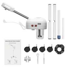 YUNRUX Vaporizador facial Vaporizador de estudio cosmético Rociador de belleza hidratante diario Máquina de rociado en frío para la cara Sauna facial Vaporizador de ozono Dispositivo de vapor de ozono Dispositivo de pelado Frío Cálido Vapozon 50Hz 50W