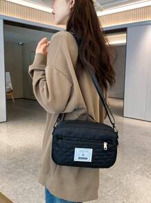 2pcs/Set Large Capacity Travel Tote Bag, Wet & Dry Separation Gym Bag, Weekend Overnight Shoulder Bag, Hospital Essential Mommy Bag, Travel Bag, Vacation Bag, Weekend Bag, Overnight Bag, With Trolley, Shoe Compartment, Carry-On Bag, Cosmetic Organizer, Suitable For Suitcase, Gym Bag, Travel Tote, Everyday Bag, College Bag, Luggage Bag, Weekend Bag, Hospital Bag, Winter Bag, School Supplies Bag - Black - View 7