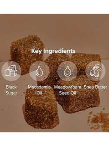 Skinfood SKIN FOOD黑糖磨砂去角質面膜 4.05 液量盎司（120克）| 糖份面部磨砂霜，可滋潤和滋養皮膚 - 去角質糖磨砂霜|清潔去角質糖磨砂面膜|韓國美妝