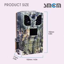 1pc Outdoor 1080P HD Hunting Camera New 2-Inch Display HD Hunting Camera Infrared Night Vision Tracking Sensor Hunting Camera Outdoor Hunting Tracking Camera IP66 Waterproof Support 8 AA Batteries (AA Batteries Purchased By Customers) Standard 32G SD Card Up To 128GB SD Card PIR Sensing 0.5sec Start Time Multiple Adjustable Night Vision Lights Time-Lapse Video Christmas Gift New Year Gift - Army Green - View 2